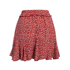 Printed lace skirt