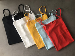 Summer simple sexy solid color five-color hem split dress