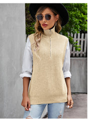 Jumper Women's Peplum Pullover Waistcoat