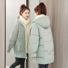 Women's Down Cotton-padded Jacket Mid-length Winter