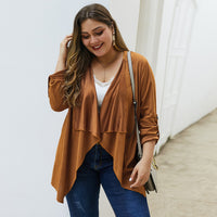 Oversized loose irregular lapel jacket