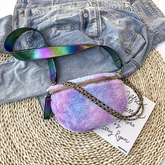 Plush bag shoulder bag