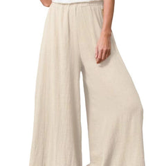 Women's Cotton And Linen Loose Wide-leg Pants Oversized