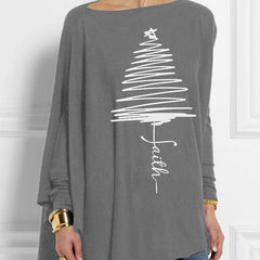 3D Digital Printing Long Sleeve Irregular Pullover Printed
