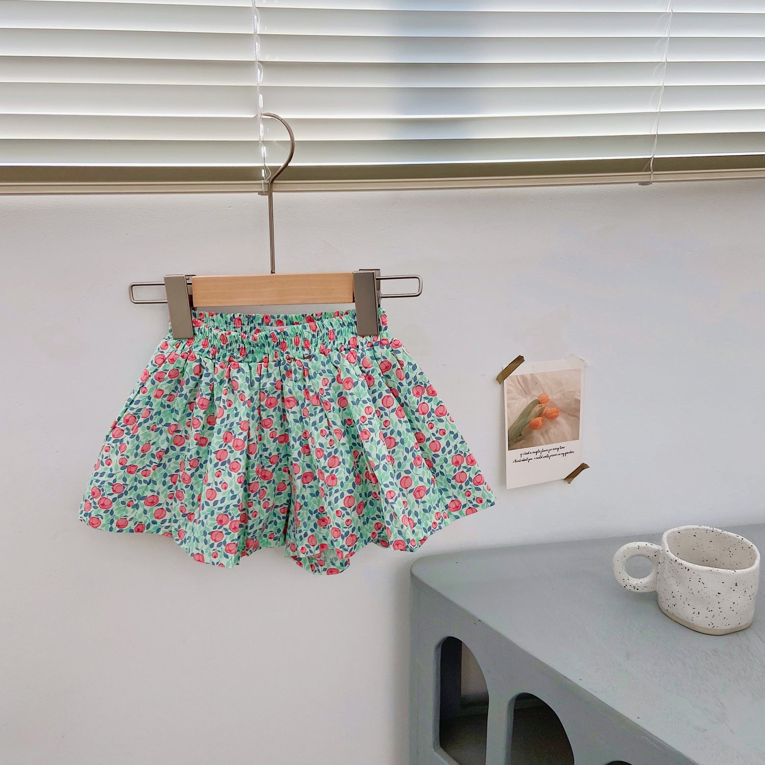 Children's Floral Shorts Bud Skirt Pants Fashionable