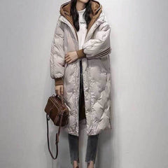 Winter Ladies Fashion White Duck Down Western Style