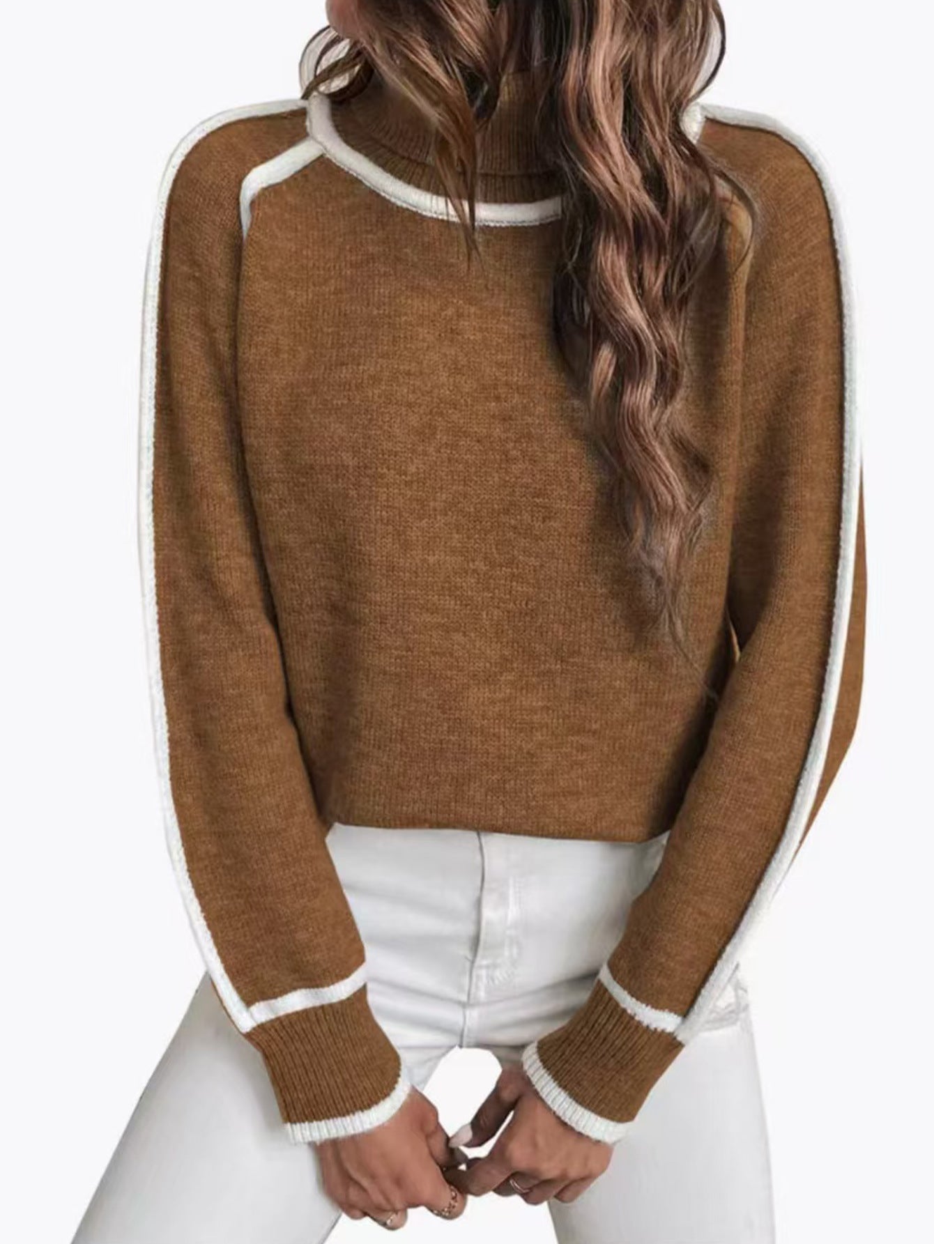 Knitwear Women's Long-sleeved Pullover Turtleneck Sweater