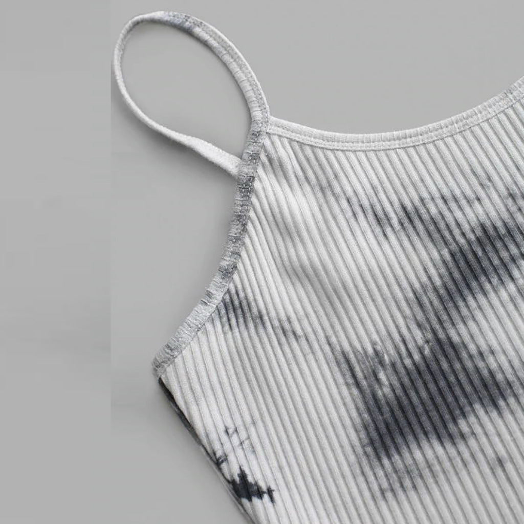 Tie-dye sleeveless vest