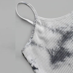 Tie-dye sleeveless vest