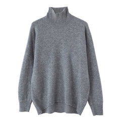 Women's High Lapel Loose And Warm Woolen Sweater