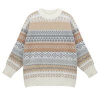 Long-sleeved plus-size jumper top