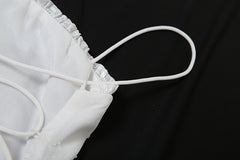 High Class Elegant Solid Color Slim Fit Bare Back Sling Dress