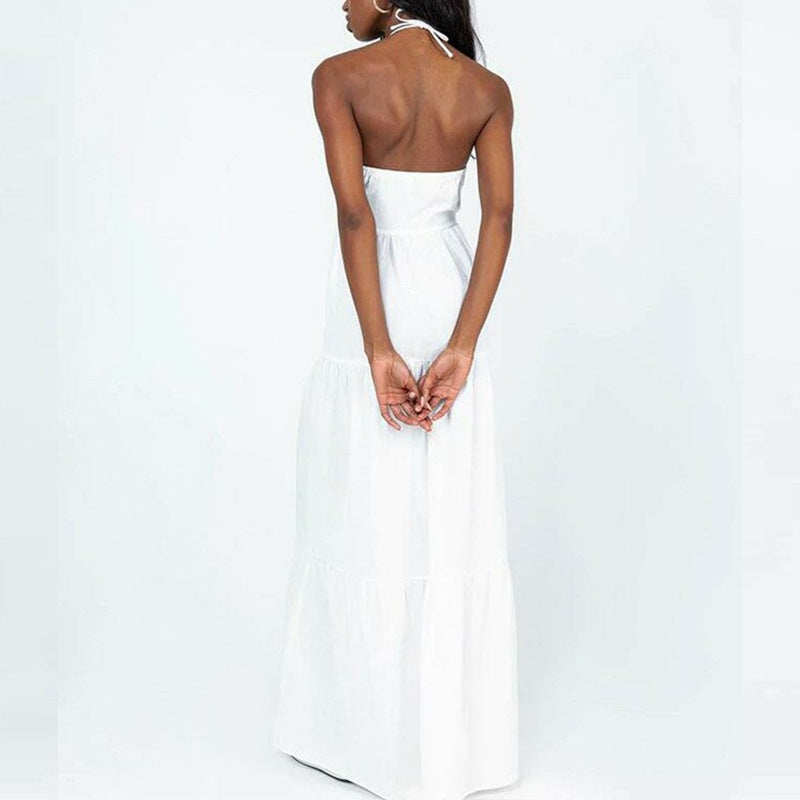 Women's French Halter Temperament Dress
