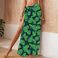 Women's Beach Half-length Skirt With High Slits