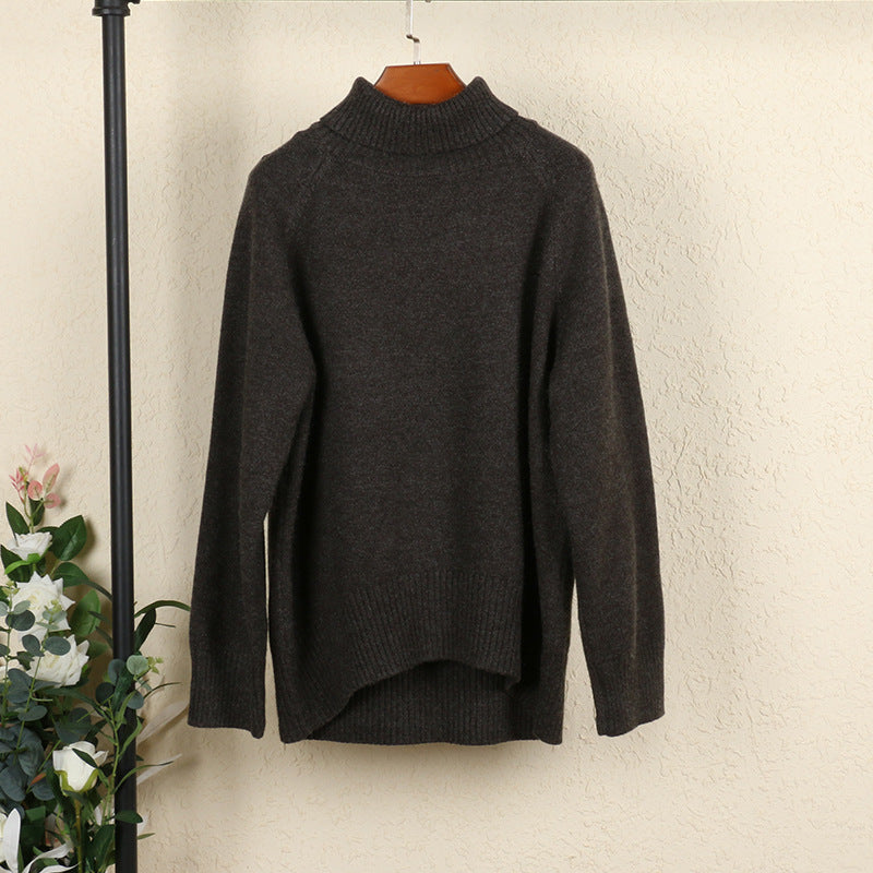 High collar knit bottoming shirt