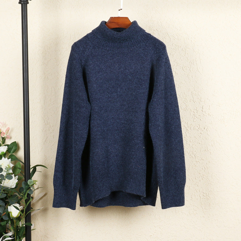 High collar knit bottoming shirt