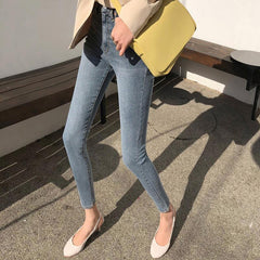Light skinny jeans