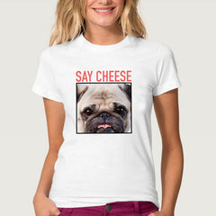 Round neck short sleeve T-shirt