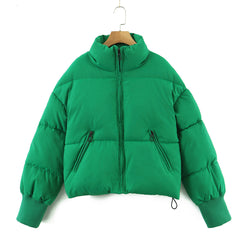 Women's Urban Leisure Versatile Stand Collar Puffer Jacket