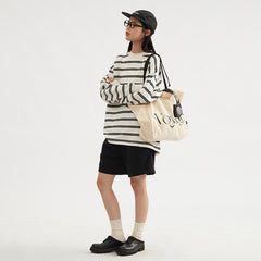 Long Sleeve Early Autumn All-matching Pullover Loose Couple