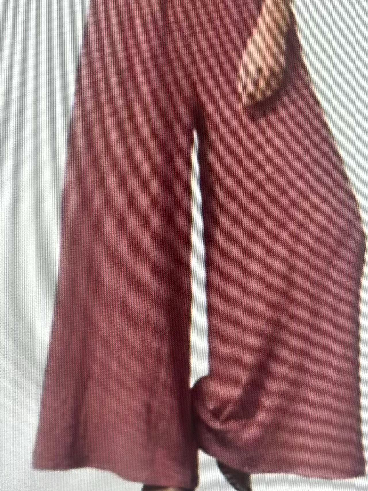 Women's Cotton And Linen Loose Wide-leg Pants Oversized