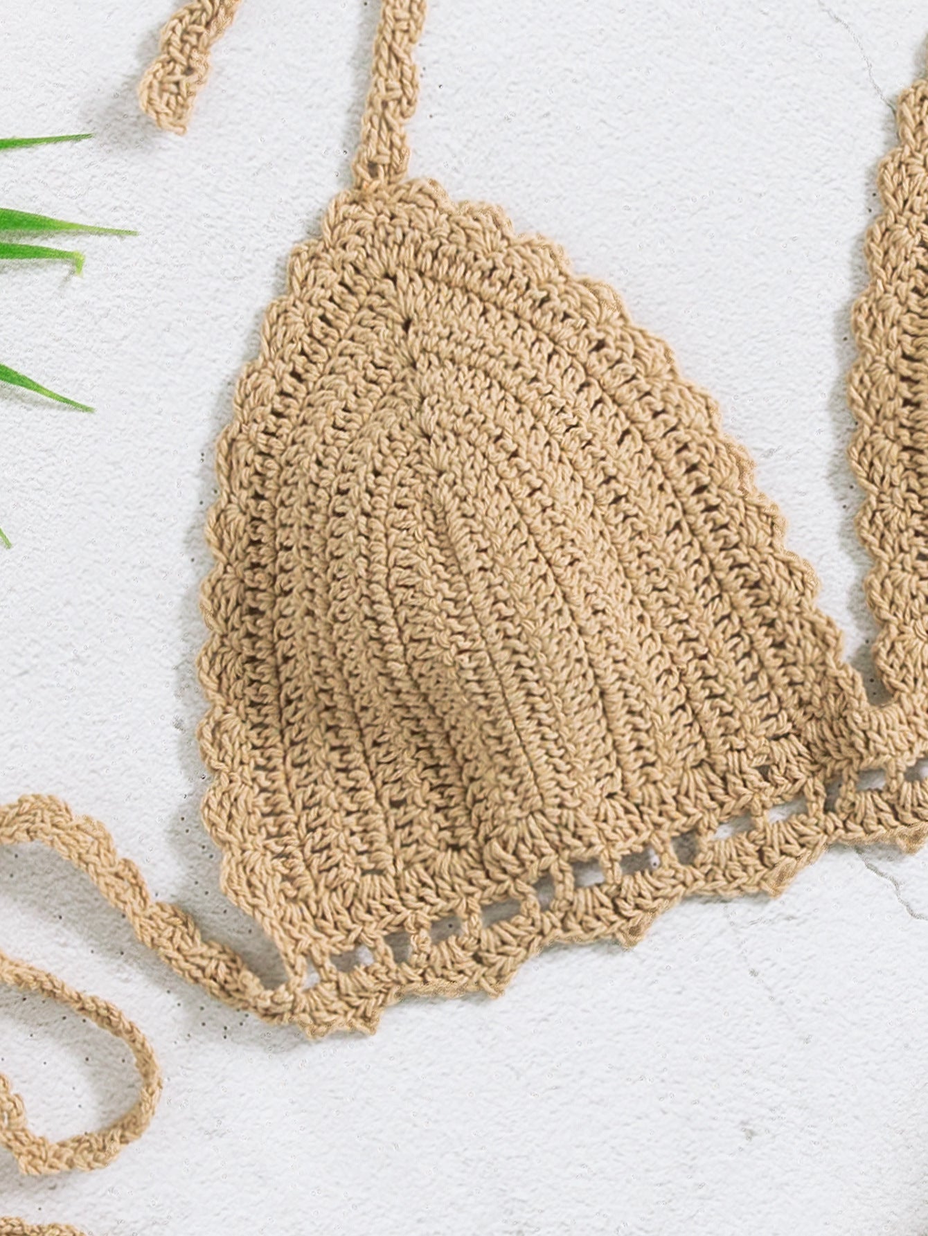 Women's Knitted Swimsuit Top Bikini