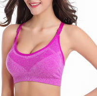 Women Shockproof Sport Bras Professional Yoga Shirts Top