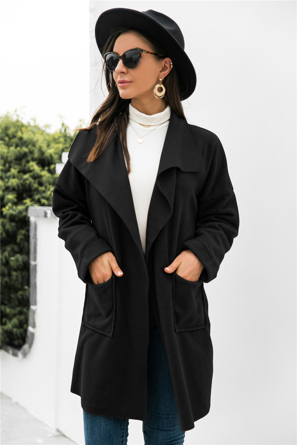 Hot Sale Mauni Solid Color Long Sleeve Jacket