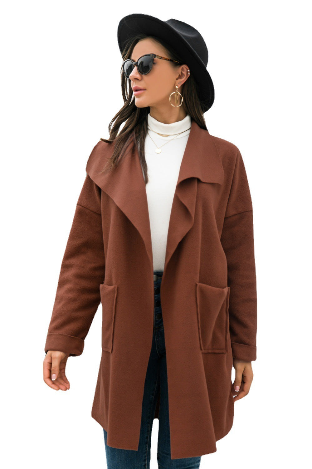 Hot Sale Mauni Solid Color Long Sleeve Jacket