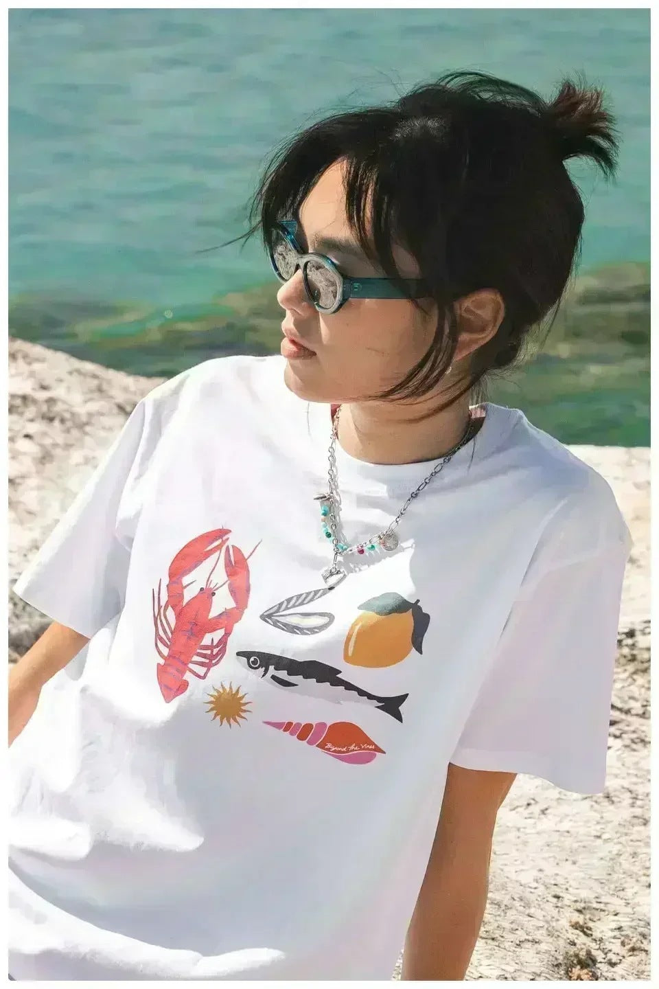 Women's Loose Printed Casual Short Sleeve