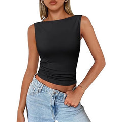 New Vest Slim Fit Women's Sleeveless Shirt