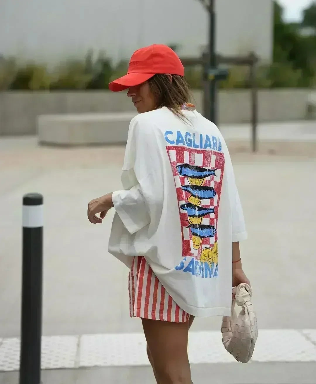Women's Loose Printed Casual Short Sleeve