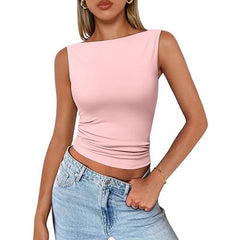 New Vest Slim Fit Women's Sleeveless Shirt
