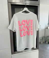Women's Loose Printed Casual Short Sleeve