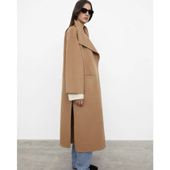 Lapel Coat Same Style Minimalist Double-sided Wool Cashmere