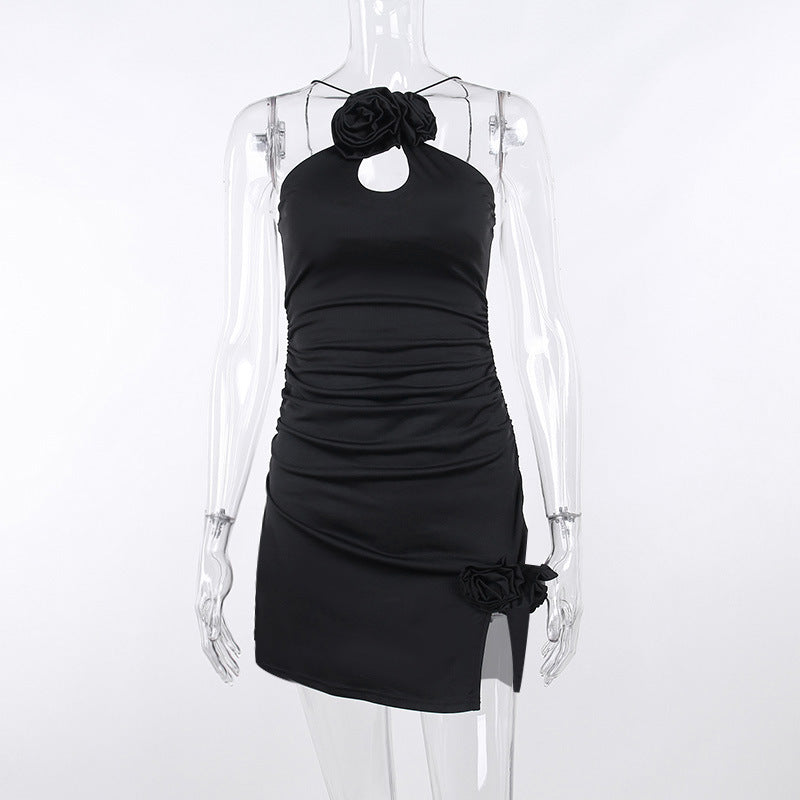 Women's Slim-fit Halter Dress