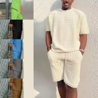 Men's Summer Suit Fashion Loose Men 2 Pieces