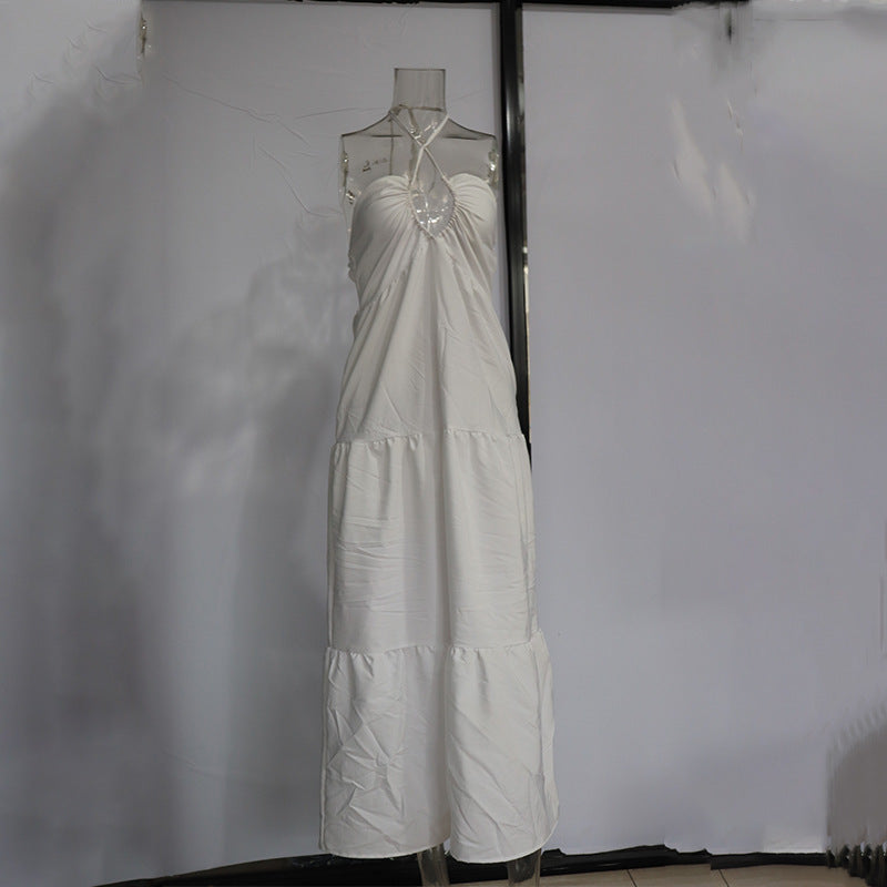 Women's French Halter Temperament Dress