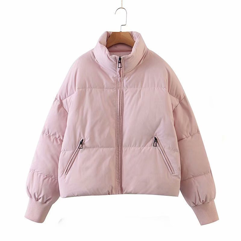 Women's Urban Leisure Versatile Stand Collar Puffer Jacket