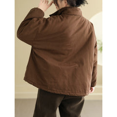 Women's Thickening Plus Size-pocket Loose And Warm Cotton-padded