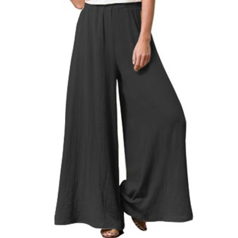 Women's Cotton And Linen Loose Wide-leg Pants Oversized