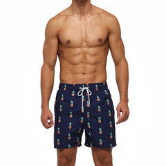 Men's Fashion Casual Loose Print Beach Shorts