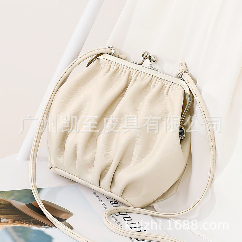 Pleated Fashion Shoulder Women's Cross-body Bag