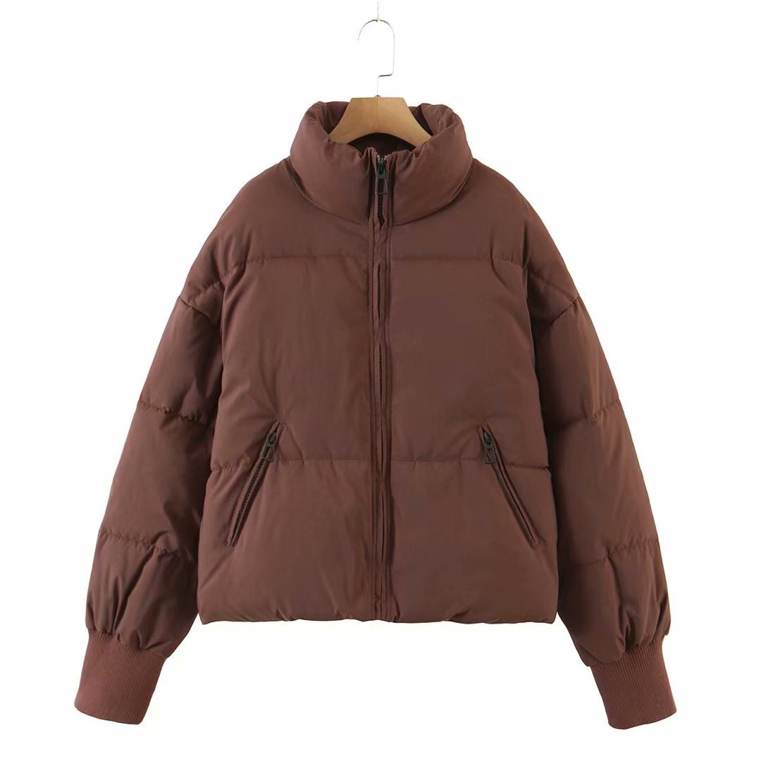 Women's Urban Leisure Versatile Stand Collar Puffer Jacket