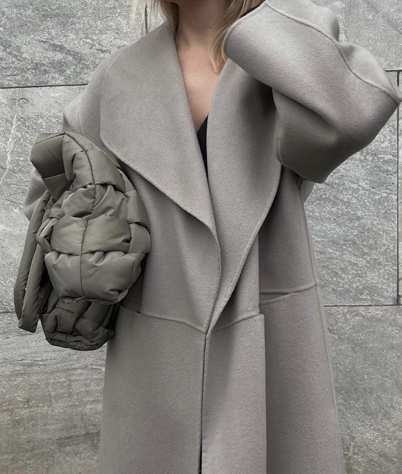 Lapel Coat Same Style Minimalist Double-sided Wool Cashmere