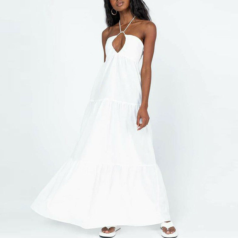 Women's French Halter Temperament Dress