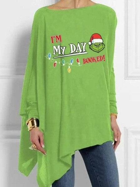3D Digital Printing Long Sleeve Irregular Pullover Printed