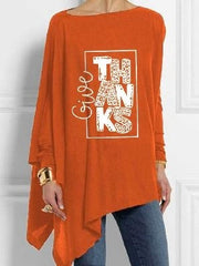 3D Digital Printing Long Sleeve Irregular Pullover Printed
