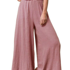 Women's Cotton And Linen Loose Wide-leg Pants Oversized