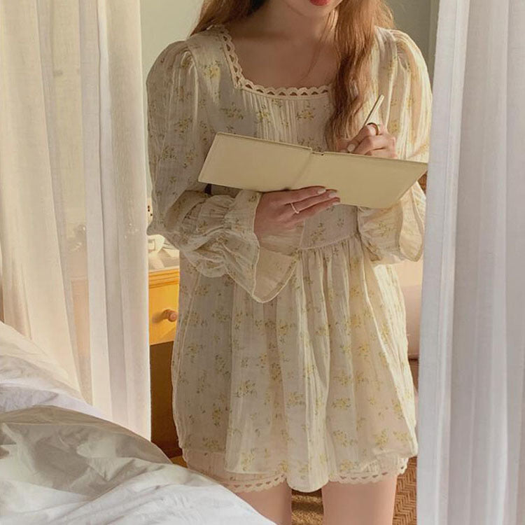 New Sweet Cotton Small Floral Home Service